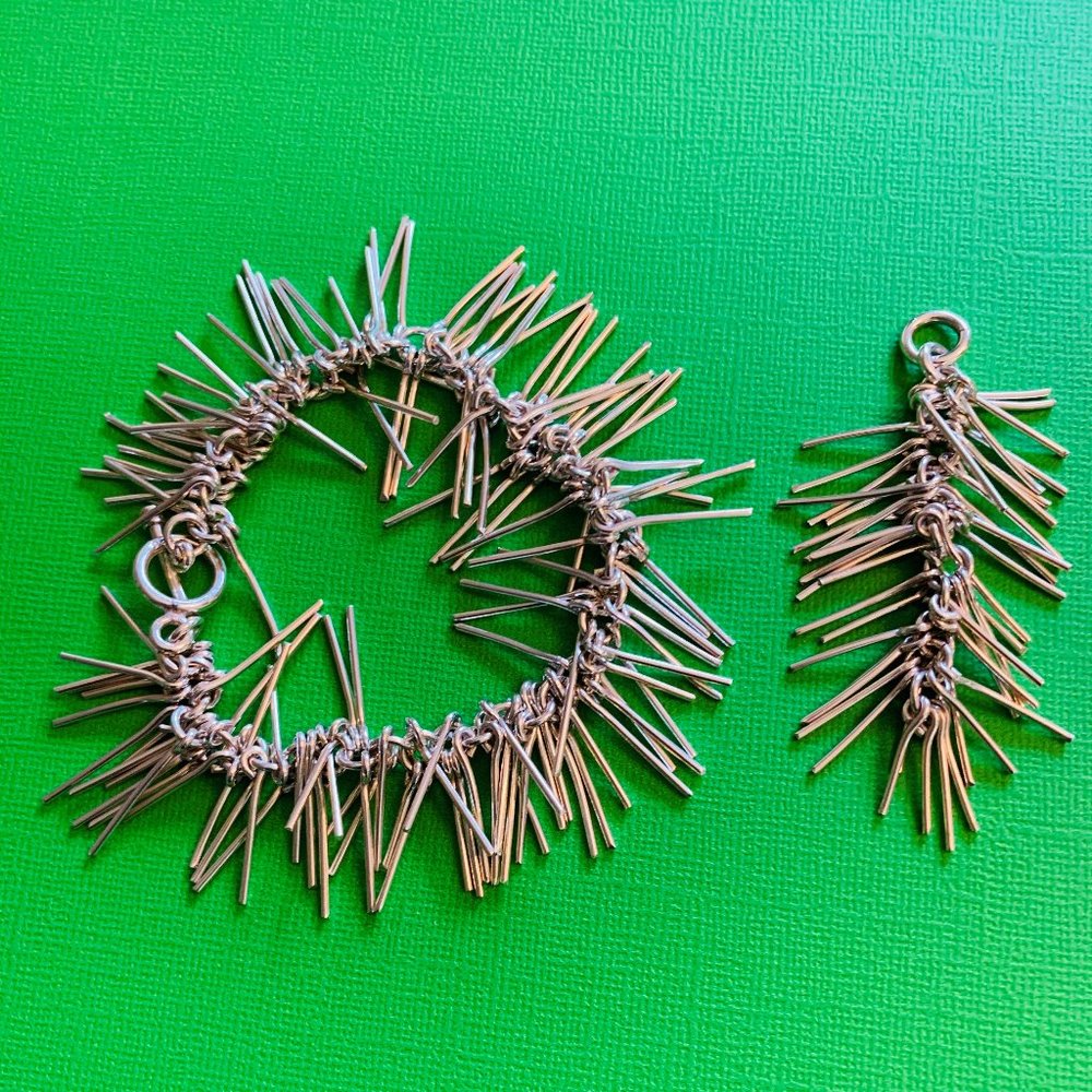 STERLING SILVER BRACELET & PENDANT